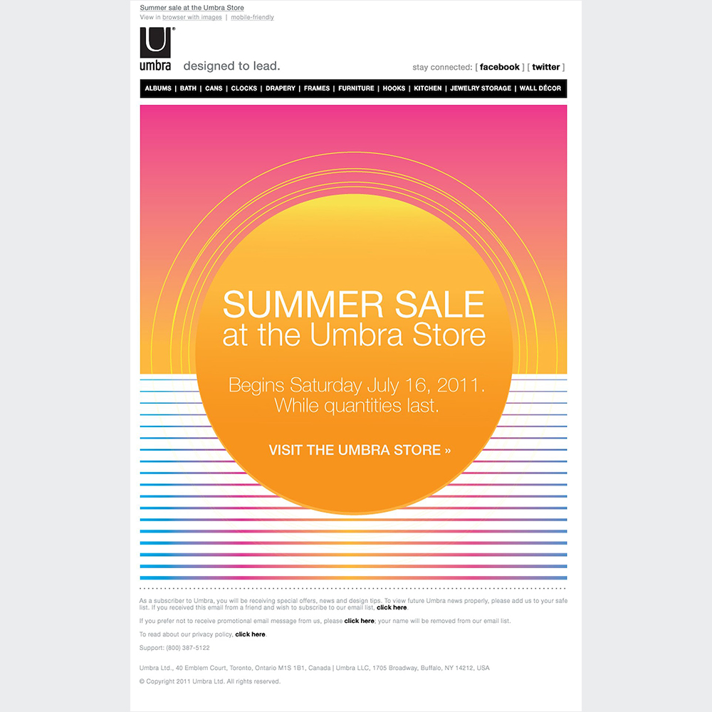 Umbra Summer sale